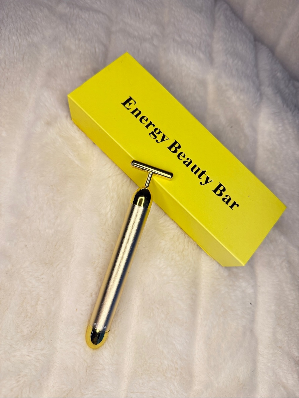 Energy Beauty Bar Facial T-Bar Roller - Gold - Picture 3 of 4